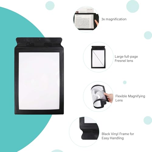 oddpod™ A4 Big Size Fresnel Lens & Flexible Plastic 3X Magnifying Sheet with Frame - Pack of 1 piece - Image 4