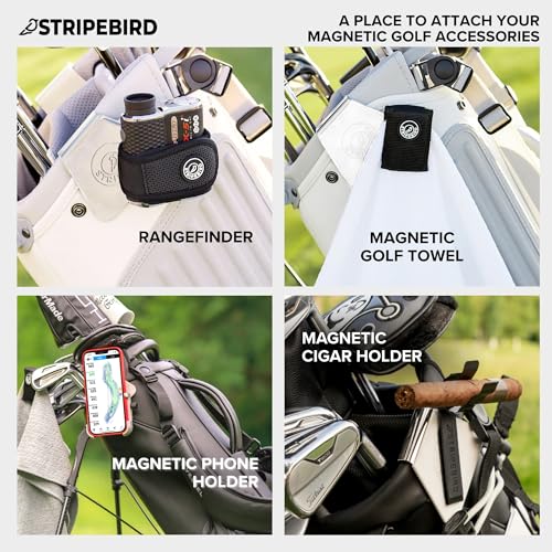 Stripebird - Golf Steel Hub for Magnetic Accessories (White) - Golf Bag Attachment for Magnetic Products - Easily Access Magnetic Golf Accessories from Your Golf Bag - Image 3