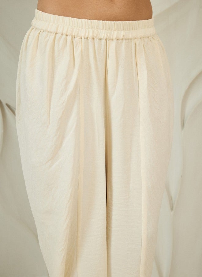 Athena Rust Kaftan Kurta with Dhoti Pants for Women - Image 3