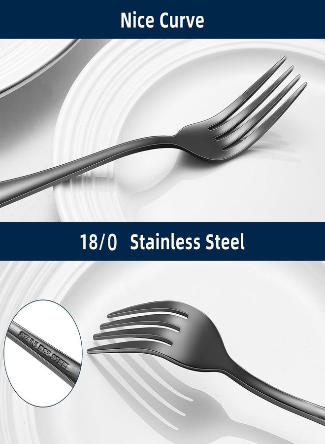 ITITT 12 Piece Black Dinner Forks - Image 4