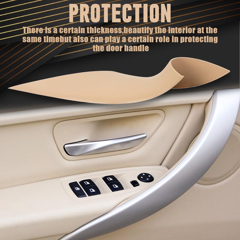 WEILEITE Front Interior Inner Inside Door Pull Handle Grab Cover Fit for BMW 320,328,330,335,M3 F30/F31/F34/F80 2012-2018 and 418,420,428,430,435,M4 F32/F33/F36/F82/F83 2014-2017 Replace 51417279311 - Image 4