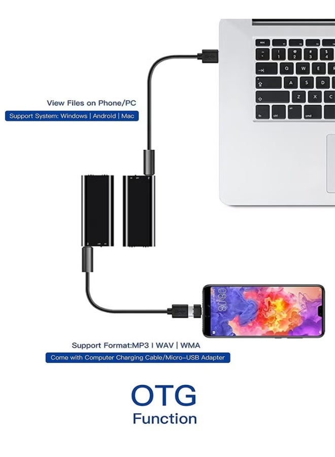 USB Digital Voice Recorder And MP3 Player 1380276 Black - Image 4