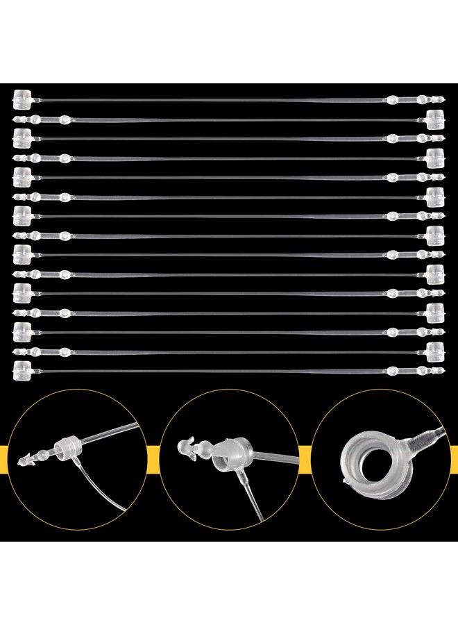 Bignc 3000 Pcs Plastic Fastener Hang Tag Snap Lock 5" Pin Security Loop For Retail Store Clothing（Clear） - Image 4