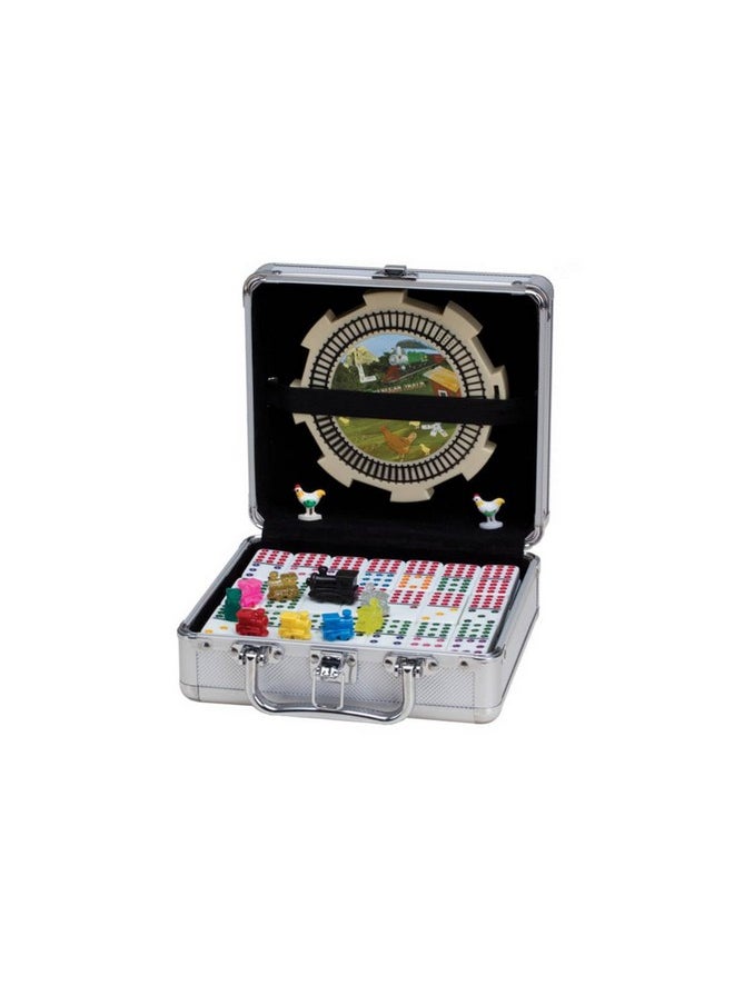 CHH Mexican Train & Chicken Domino Set, Professional Set of 91, Double of 12  - Image 1