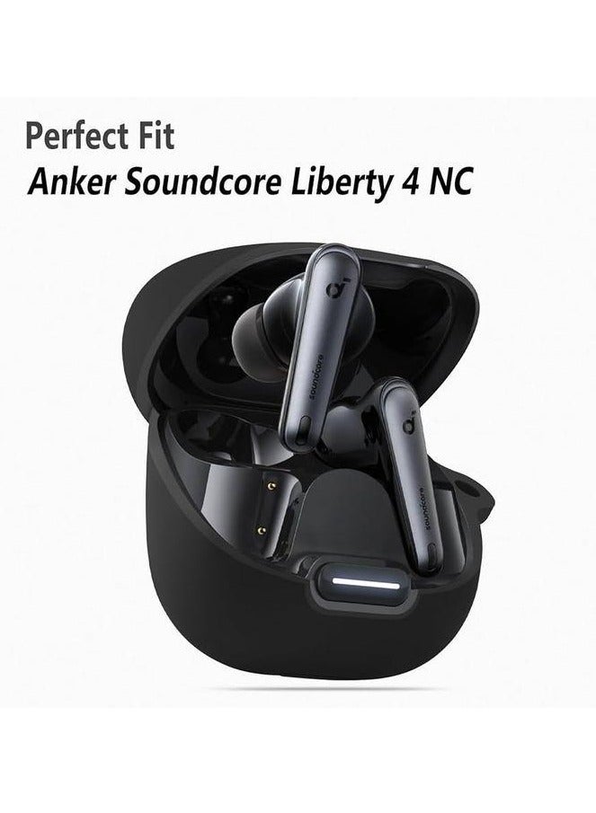 جراب من البولي يوريثان الحراري لغطاء واقي سماعة الرأس لسماعة انكر 4 ان سي - اسود ANker Soundcore Liberty 4NC - Image 2