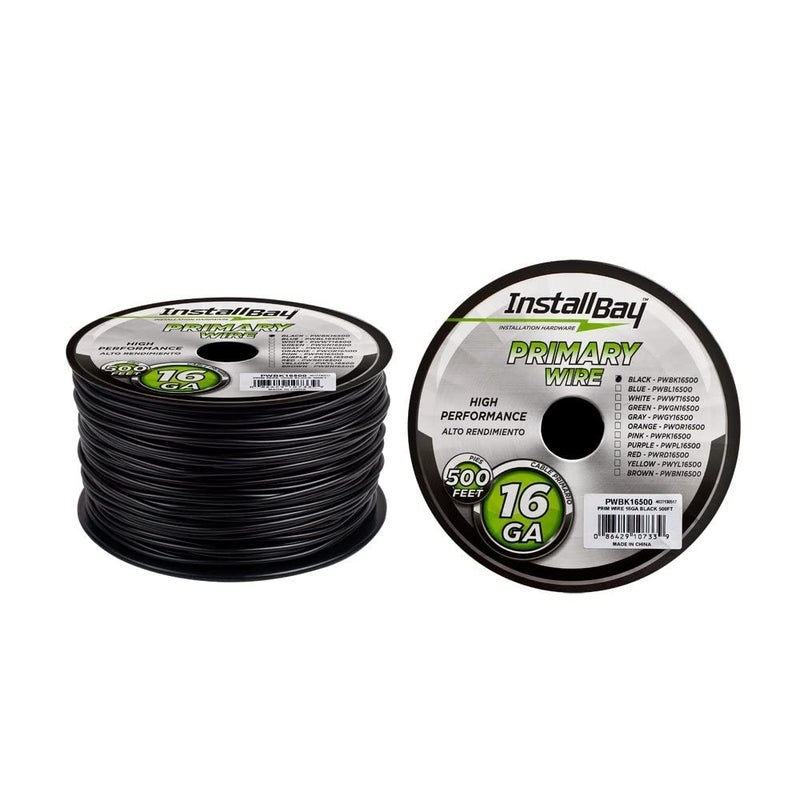 Install Bay PWBK16500 Primary Wire 16 Gauge - Black (500 Feet) - Image 4