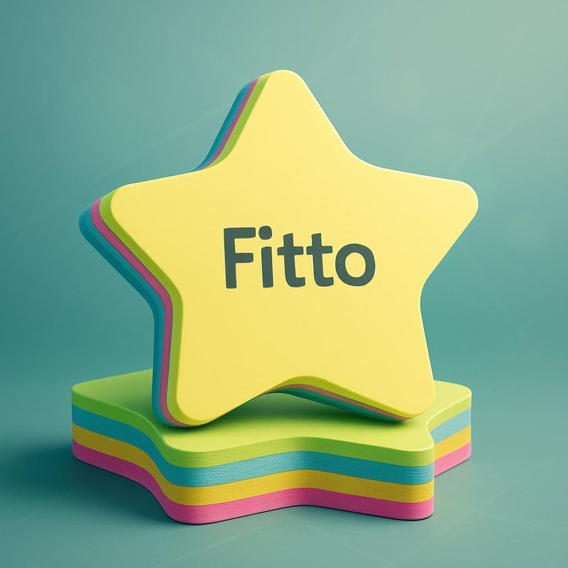 Fitto 100 Sheets Star Shaped Sticky Notes Assorted Colors for Office & School - Image 3