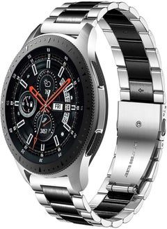 DEALELE DEALELE Strap Compatible with Samsung Gear S3 Frontier/Classic/Galaxy Watch 46mm / Galaxy 3 45mm, 22mm Stainless Steel Metal Bracelet Replacement for Huawei Watch 3 / GT2 46mm 