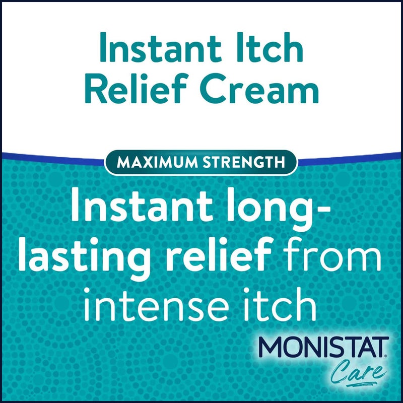 Monistat Instant Itch Relief Cream for Women, Maximum Strength Feminine Itch Care, 1 oz, 2 Pack - Image 2