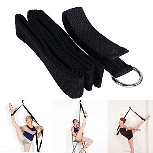 KimDaro Leg Stretcher, Door Flexibility & Stretching Leg Strap - Great for Ballet Cheer Dance Gymnastics or Any Sport Leg Stretcher Door Flexibility Trainer Premium Stretching Equipment (Black) - Image 3