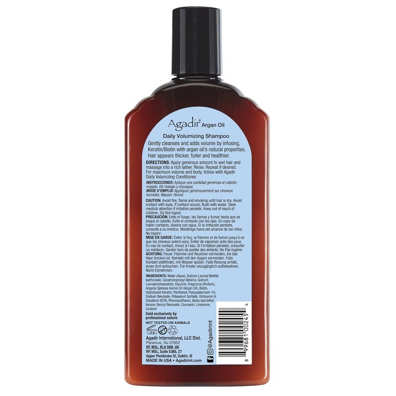 Agadir Argan Oil Daily Volumizing Shampoo 12 Ounce - Image 2