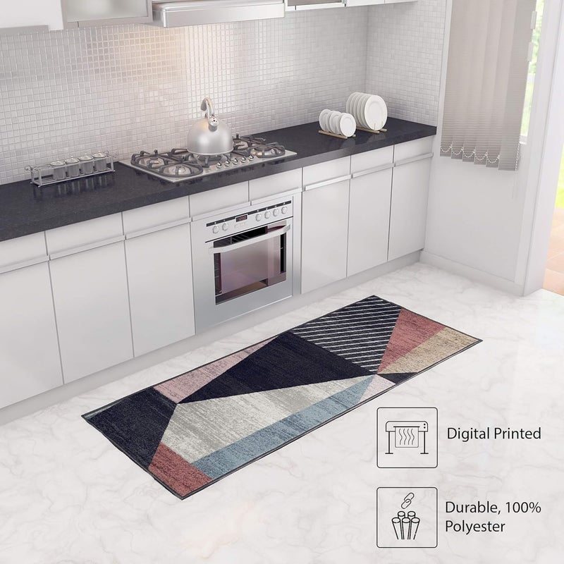 Status Contract STATUS 3D Printed Perfect Home Rugs Carpet for Living Area | Rug and Carpet for Bedroom |Rug and Carpet for Dining Table Rug Floor Carpet with Anti Slip Backing (22 x 55, Design - 314) - Image 2