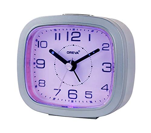 OREVA AA3507 Plastic LED Alarm Table Clock with 4 Step Buzzer Sound Blue 94 cm x 39 cm x 85 cm - Image 1