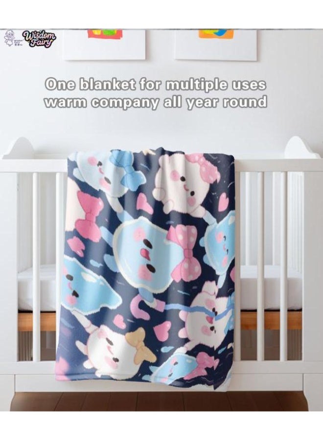 general Wisdom Fairy (latest) flannel thin blanket (warm and comfortable, suitable for sleep, game use, dust and sandproof) 150cm*200cm - 116 - Image 1