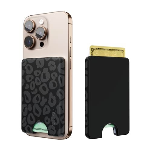 Casely MagWallet | Into the Wild | Black Leopard | Slim Wallet Card Holder | Compatible with MagSafe | Soft-Touch Hard Silicone | Holds Up to 3 Cards - Image 5