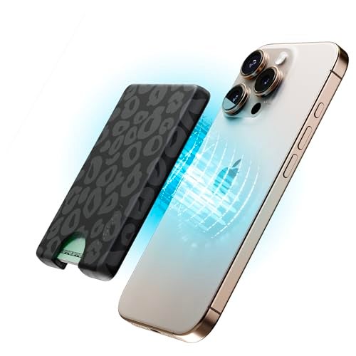 Casely MagWallet | Into the Wild | Black Leopard | Slim Wallet Card Holder | Compatible with MagSafe | Soft-Touch Hard Silicone | Holds Up to 3 Cards - Image 3