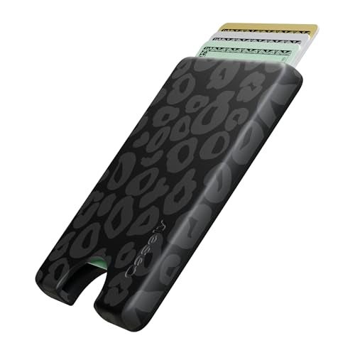 Casely MagWallet | Into the Wild | Black Leopard | Slim Wallet Card Holder | Compatible with MagSafe | Soft-Touch Hard Silicone | Holds Up to 3 Cards - Image 2