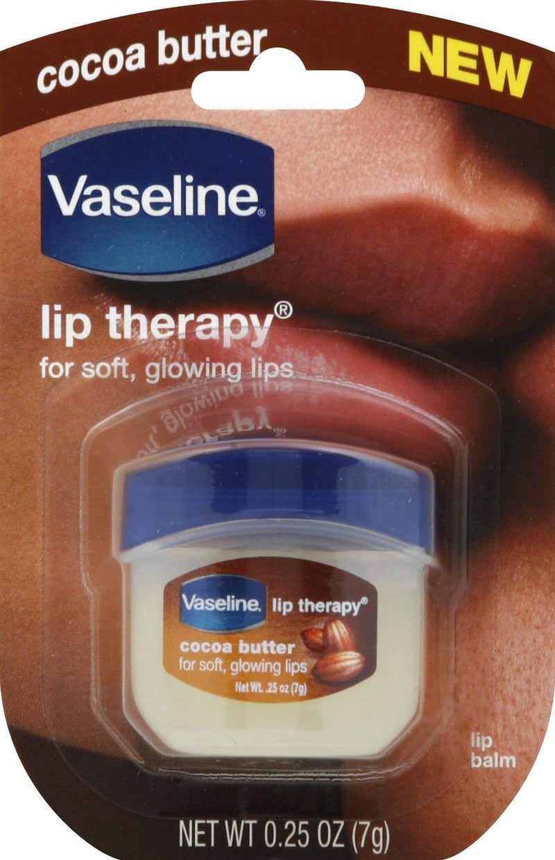 Vaseline Lip Therapy Cocoa Butter 0.25 Oz Pack Of Two, Brown - Image 1