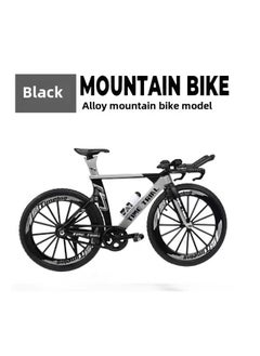 Generic Special 1:10 Alloy Bicycle Model Simulation Station Wagon Mini Stunt Car Ornaments Collection Toys-Color:No. 5 Downhill Mountain Bike Black And Orange [e-commerce Box] 20*6*14  - Image 3