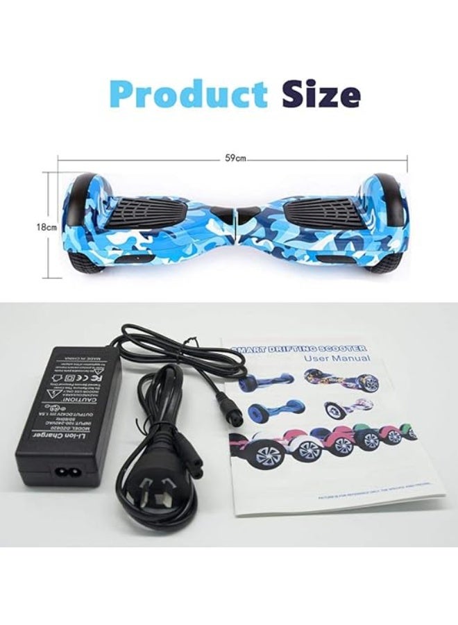 سمارت بالانس سكوتر التوازن الذكي GeekMe، لوح تزلج كهربائي مقاس 6.5 بوصة مزود بإضاءة ممتازة وبطارية سامسونج - Image 3