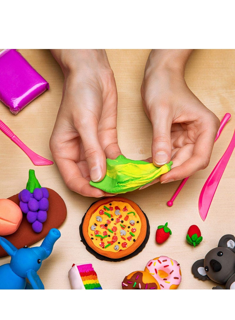 Air Dry Clay, 24 Colors Modeling Set with 3 Sculpting Tools, Magic Foam Clay for Kids and Adults, Gift for Boys and Girls - Image 5