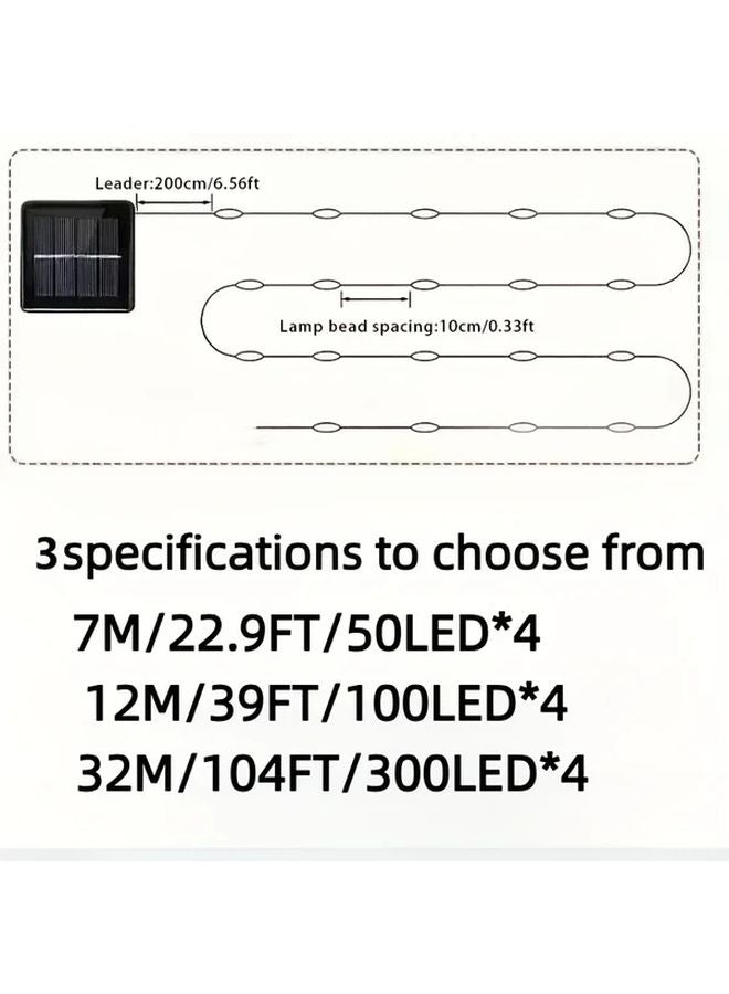 4 قطع 22 9 قدم 50 مصباح شمسي خيالي أضواء خارجية مقاومة للماء 8 أوضاع ديكور الحديقة - Image 4