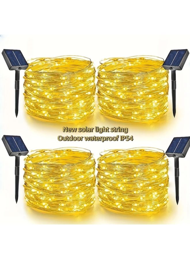 4 قطع 22 9 قدم 50 مصباح شمسي خيالي أضواء خارجية مقاومة للماء 8 أوضاع ديكور الحديقة - Image 2