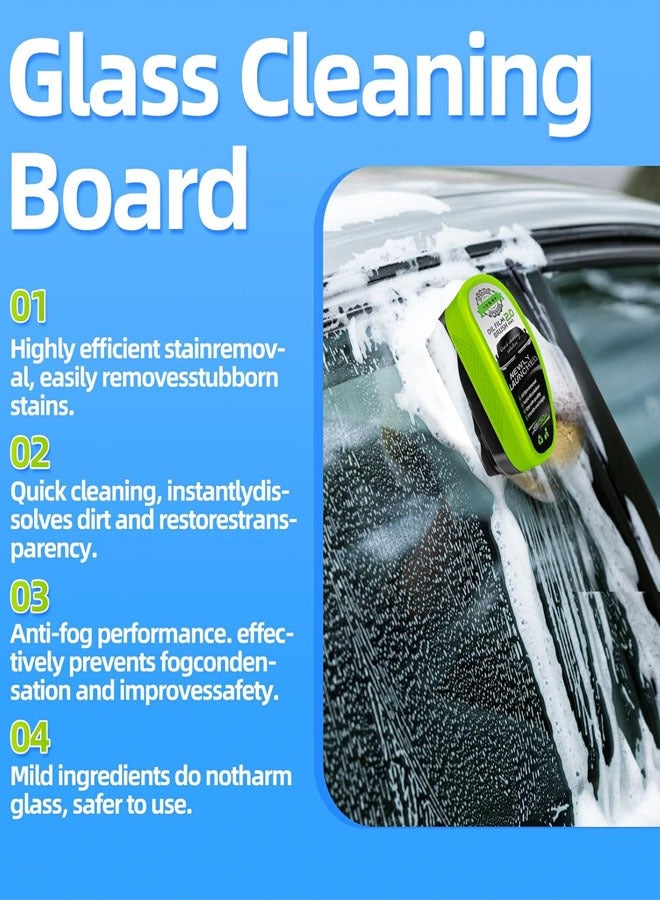 فرشاة تنظيف غشاء زيت السيارات، منظف الزجاج النظيف، فرشاة تنظيف غشاء الزيت القابلة لإعادة الاستخدام لنوافذ السيارات، لوح مسح الزجاج العالمي 1 كمبيوتر شخصي - Image 3
