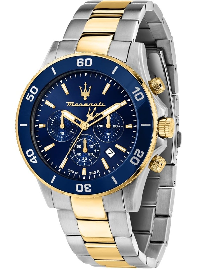 مازيراتي ساعة مازيراتي كومبيتيسيون كرونوغراف رجالية كوارتز - R8873600006، من الفولاذ المقاوم للصدأ، 43 ملم، سوار - Image 1