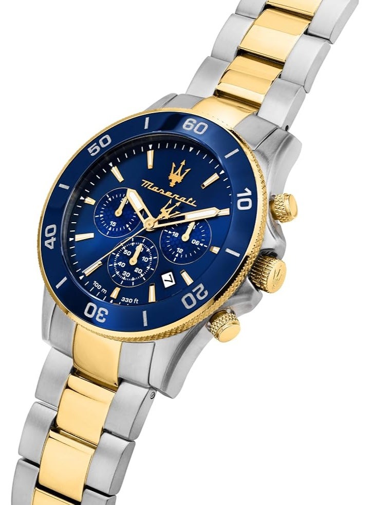 مازيراتي ساعة مازيراتي كومبيتيسيون كرونوغراف رجالية كوارتز - R8873600006، من الفولاذ المقاوم للصدأ، 43 ملم، سوار - Image 4