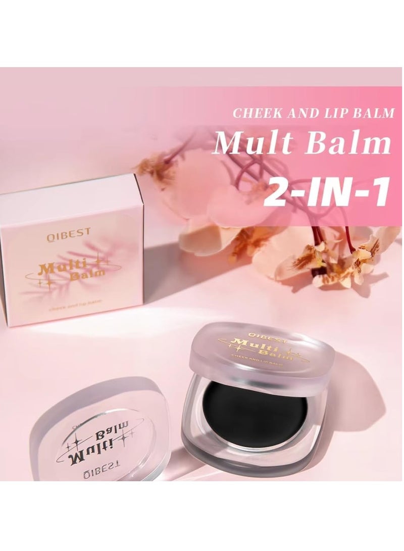 كيو آي بست مرطب للخدود والشفاه متعدد الاستخدامات ، أحمر خدود للخدود وطلاء الشفاه 2 في 1 لتغيير لون اللون بدرجة الحرارة ، ناعم طويل الأمد سهل التطبيق أحمر شفاه مرطب بلون الشفاه وبلسم أحمر خدود للوجه 3.2 جم - Image 4