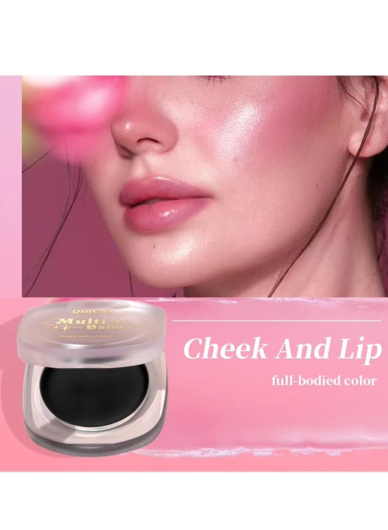 كيو آي بست مرطب للخدود والشفاه متعدد الاستخدامات ، أحمر خدود للخدود وطلاء الشفاه 2 في 1 لتغيير لون اللون بدرجة الحرارة ، ناعم طويل الأمد سهل التطبيق أحمر شفاه مرطب بلون الشفاه وبلسم أحمر خدود للوجه 3.2 جم - Image 5