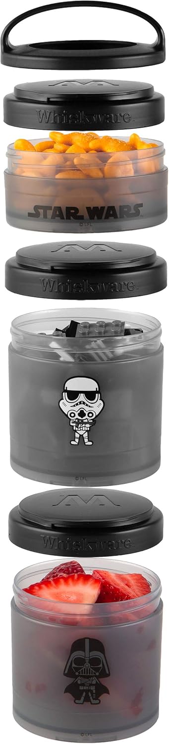 Whiskware Star Wars Stackable Snack Pack Darth Vader  Storm Trooper - Image 5
