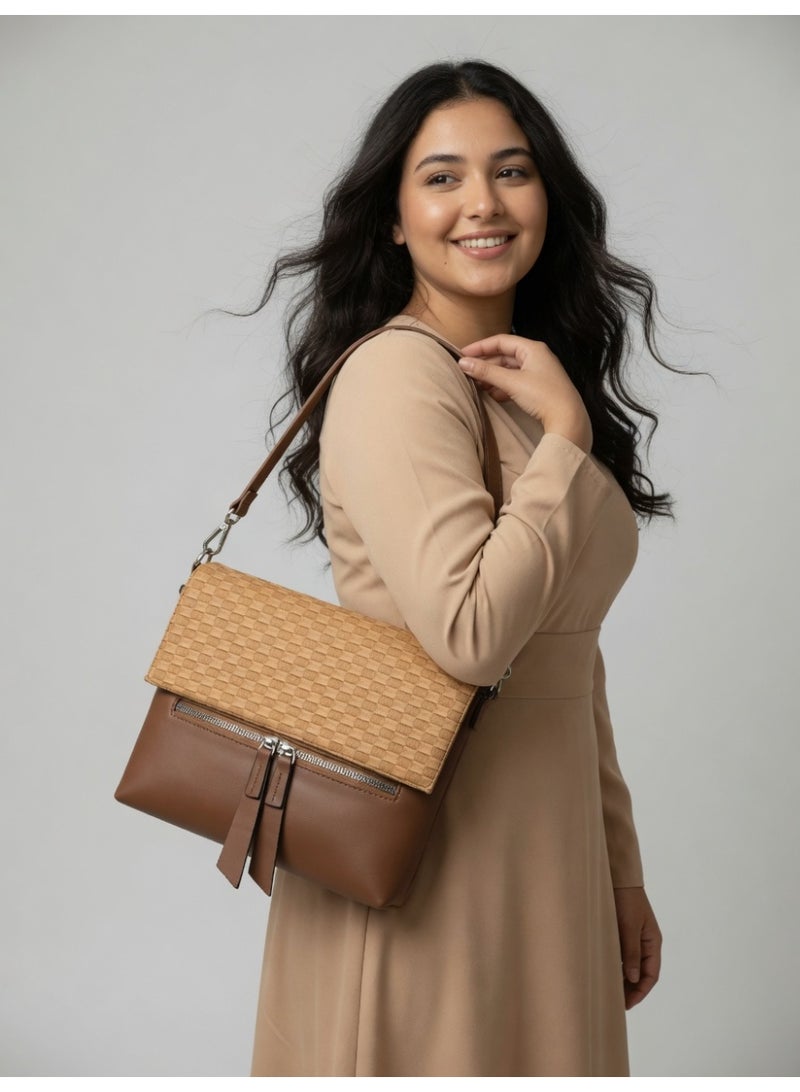 Elegant Woven Shoulder Bag for Women – Classic Style with Modern Comfort-Havan - Image 4
