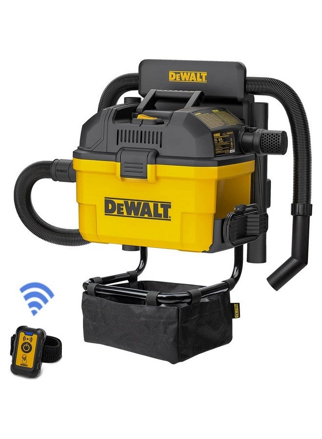 DEWALT 1100W Wet and Dry Garage Vacuum Cleaner with Remote Yellow and Black 23 L DXV23G - Image 1