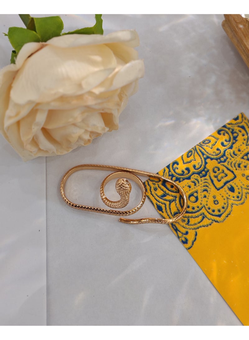 Serpentine integrated bracelet ring, alloy open ring, personalized and fashionable ring - Image 4