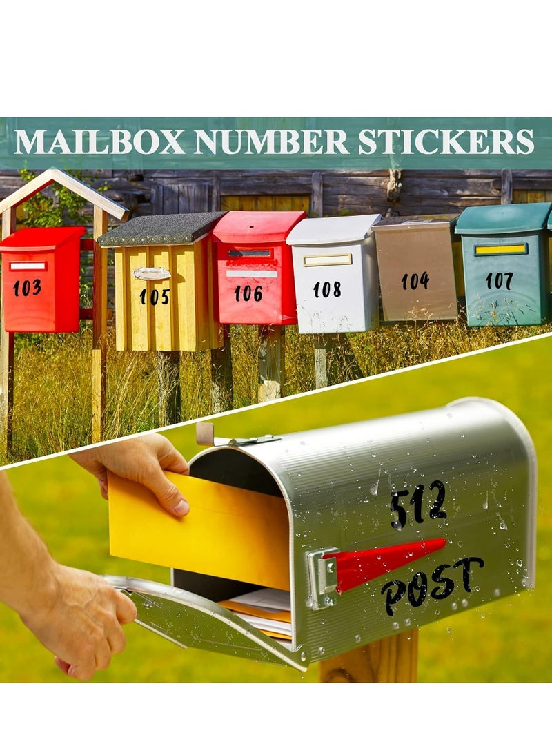 Oasisgalore 576-Piece Letter & Number Sticker Set, 8 Sheets, Black, Waterproof, Self-Adhesive, for Mailboxes, Signs. - Image 5