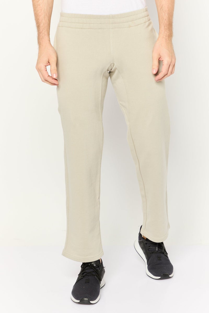 Beause Men Regular Fit Drawstring Solid Sweatpants, Light Grey - Image 1