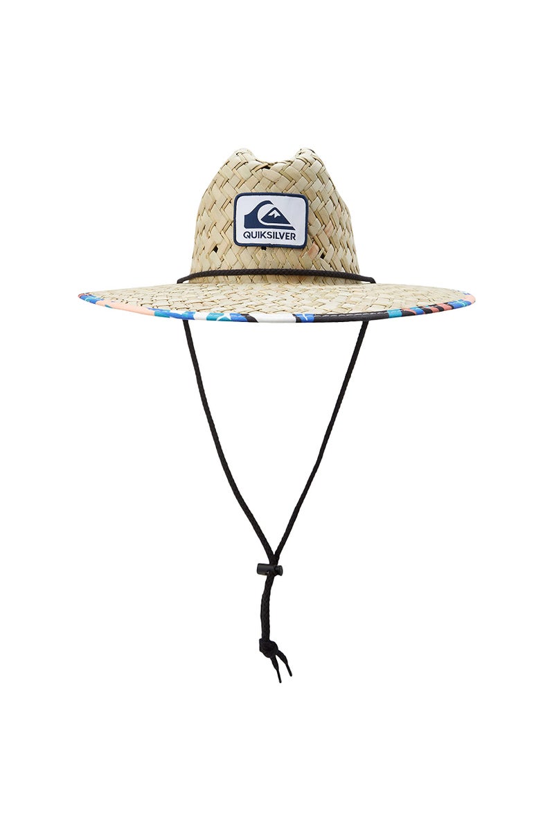 Quiksilver mens Outsider Lifeguard Wide Brim Beach Straw Sun Hat, Antique White, Large-X-Large US - Image 1