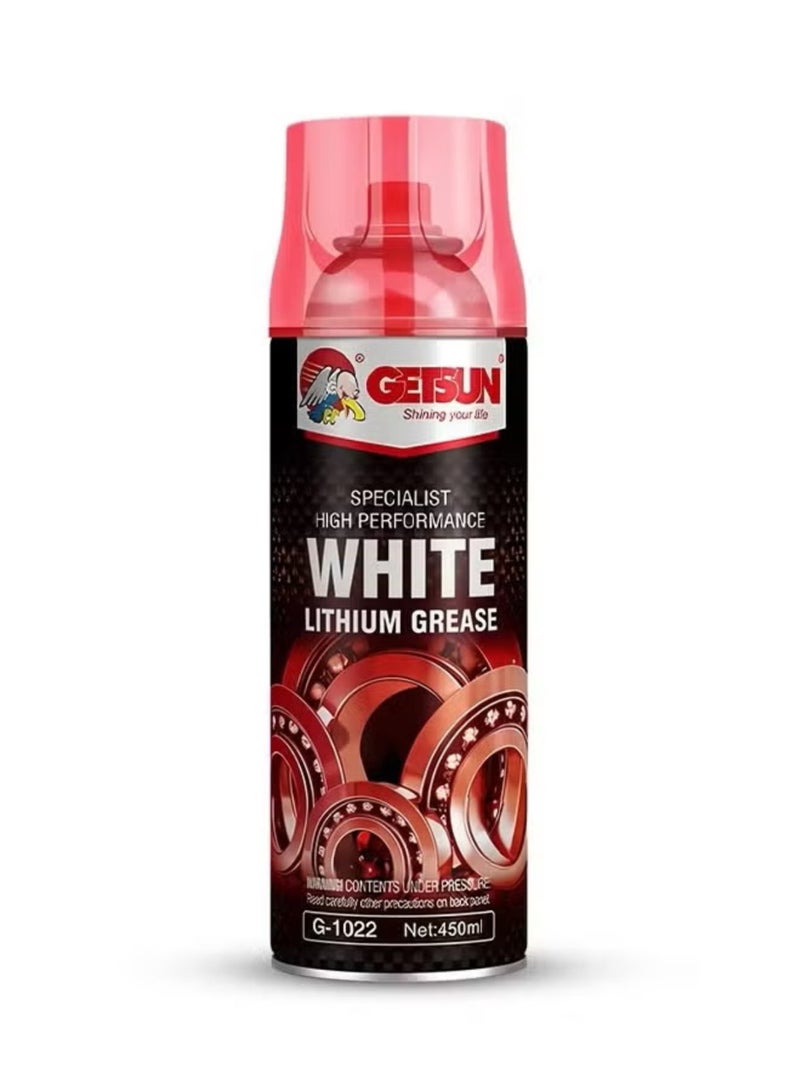 GETSUN High Performance White Lithium Grease Spray For Superior Lubrication 450ml G-1022 - Image 1