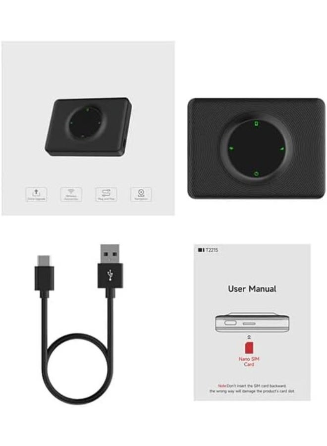 UKMASTER Wireless CarPlay Adapter Box for Tesla Model S/3/X/Y, 2021-2024 Models, USB Connection - Image 4