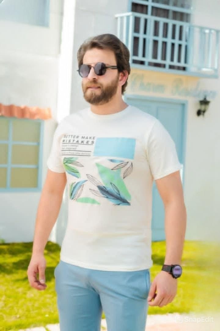 طقم شورت كاجول , رجالى مريح ، مناسب للخروجات لون لبنى - Image 3