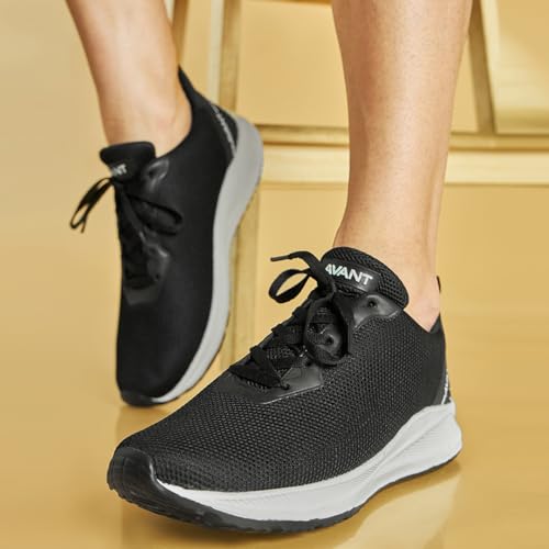AVANT Men's Lite Running Shoes|EVA Outsole|Natural Rubber EVA Insole|Air Mesh - Black, UK6 - Image 2