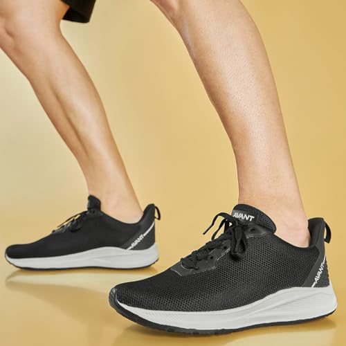 AVANT Men's Lite Running Shoes|EVA Outsole|Natural Rubber EVA Insole|Air Mesh - Black, UK6 - Image 3