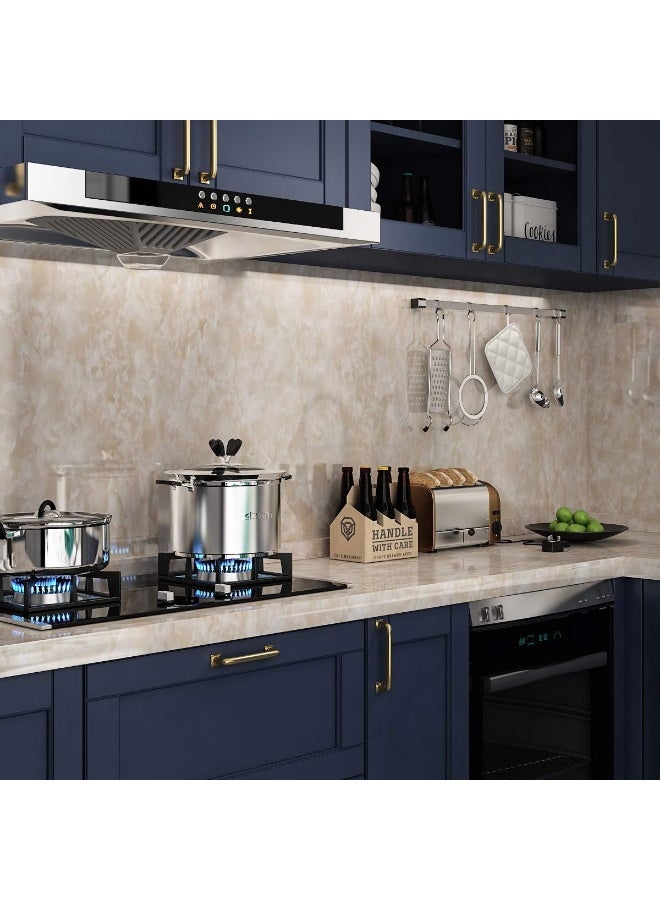 Livelynine 15.8x197 Waterproof Countertop Wallpaper Marble Contact Paper for Cabinets Countertops Desk Bathroom Vanity Decor Kitchen Counter Top Covers Self Adhesive Marble Paper for Countertops  - Image 2