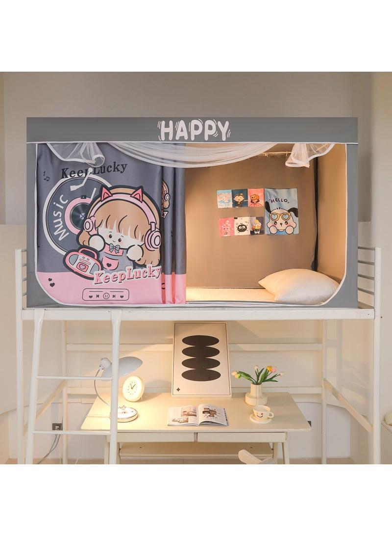 عام كارتون ناموسية طالب المهجع كامل الظل السرير ستارة سستة البعوض صافي طالب النوم الخصوصية حماية الموسم الدراسي هدية عيد ميلاد - Image 1