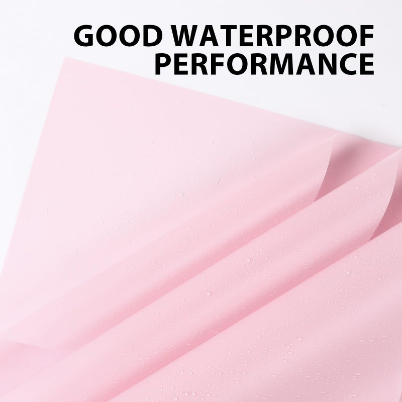 NESCCI 20 Sheet Pink Floral Bouquet Wrapping Paper - Waterproof, 22.8x22.8 inches, Perfect for Birthdays, Weddings, Anniversaries & More (Misty Pink) - Image 3