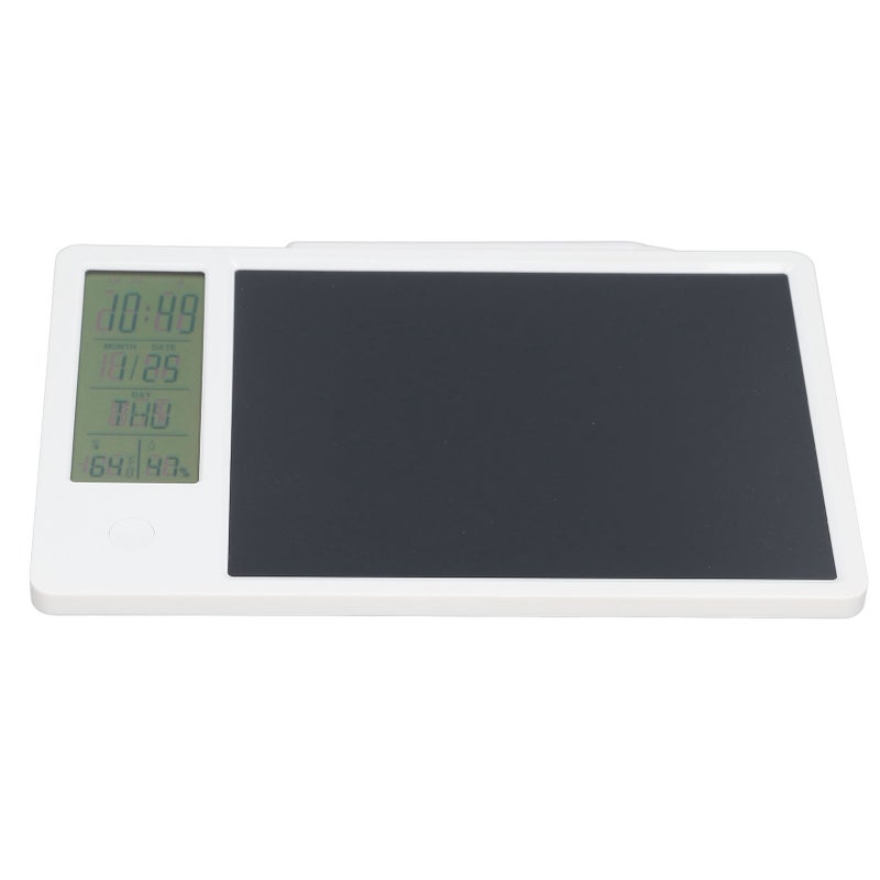 Electronic Calendar Writing Board Multi Functional Lightweight Electronic Calendar with Notepad for Office White - Image 2