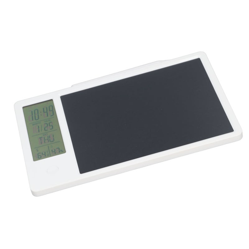 Electronic Calendar Writing Board Multi Functional Lightweight Electronic Calendar with Notepad for Office White - Image 4
