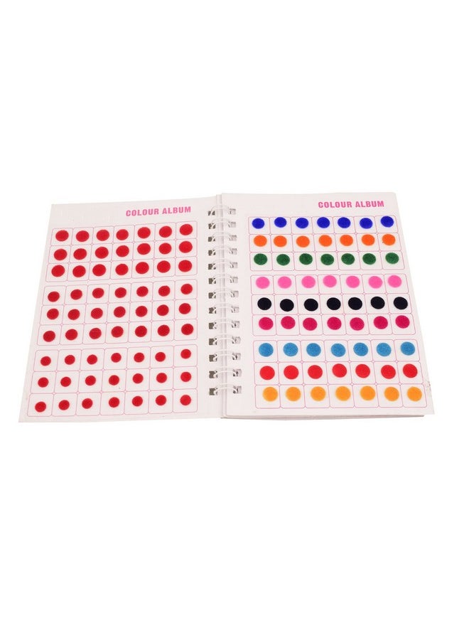 VAMA Fashions Simple Plain Round Multicolour Forehead Sticker Kumkum Spiral Bindi Booklet For Women & Girls (Medium Bindi Small Book - 504 Bindis)  - Image 3